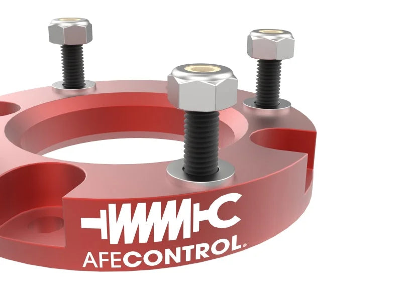 aFe 24-25 Toyota Tacoma CONTROL 1.5in Leveling Kit - Red - Back View