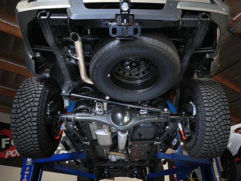 aFe 24-25 Toyota Tacoma L4-2.4L (t) Vulcan Series 2.5in 304 Stainless Steel Cat-Back - Side View