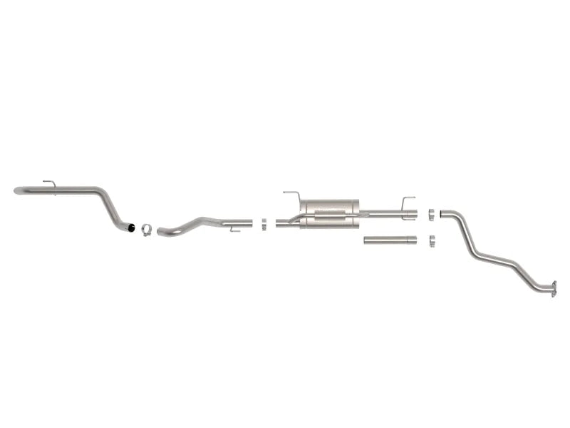 aFe 24-25 Toyota Tacoma L4-2.4L (t) Vulcan Series 2.5in 304 Stainless Steel Cat-Back - Installation View