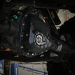 Load image into Gallery viewer, aFe 97-23 Ford F-150 Pro Series Rear Differential Cover Black w/ Machined Fins - Side View