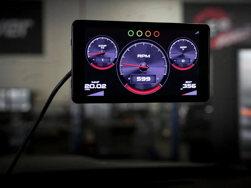 aFe AGD Advanced Gauge Display Digital 5.5in Monitor 08-18 Dodge/RAM/Ford/GM Diesel Trucks - Back View