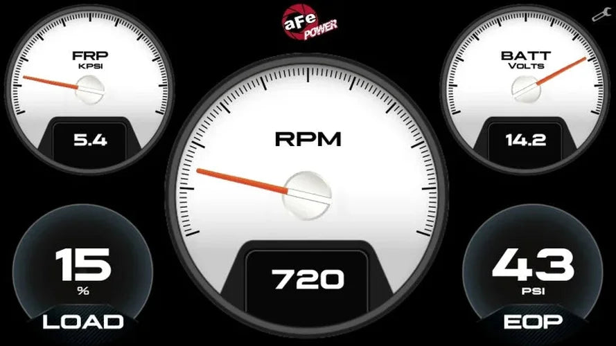 aFe AGD Advanced Gauge Display Digital 5.5in Monitor 08-18 Dodge/RAM/Ford/GM Diesel Trucks - Additional View 5