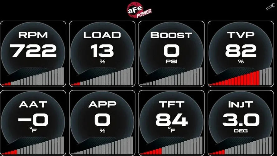 aFe AGD Advanced Gauge Display Digital 5.5in Monitor 08-18 Dodge/RAM/Ford/GM Diesel Trucks - Additional View 8