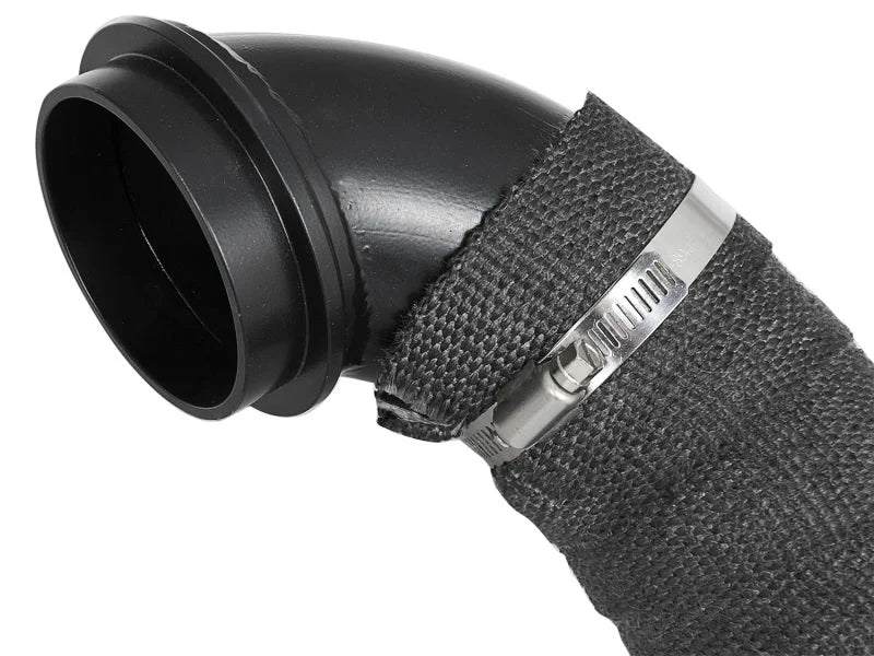 aFe ATLAS 3in Steel Down-Pipe 04.5-10 GM Diesel Trucks V8 6.6L (td) LLY/LBZ/LMM - Back View