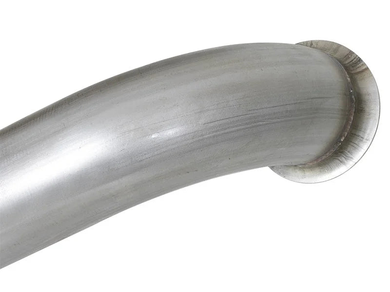 aFe ATLAS 3in Steel Down-Pipe 94-97 Ford Diesel Trucks V8 7.3L (td) - Side View
