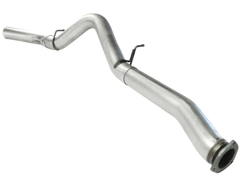 aFe ATLAS 5in Alum Steel DPF-Back Exhaust System 2007-10 GM Diesel Trucks V8-6.6L (td) - Side View
