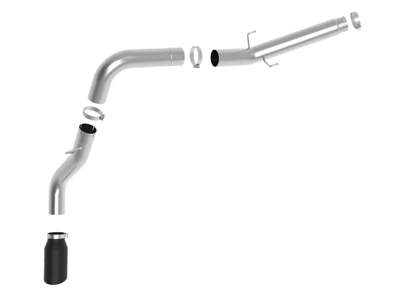aFe ATLAS 5in Alum Steel DPF-Back Exhaust System w/Black Tip 19-20 Ram Diesel Trucks L6-6.7L (td) - Additional View 5