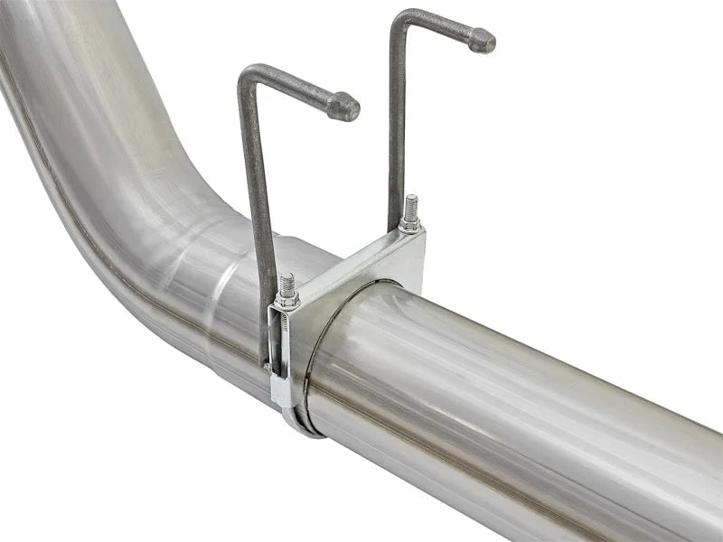 aFe ATLAS 5in DPF-Back Alum Steel Exhaust System w/Black Tip 2017 Ford Diesel Trucks V8-6.7L (td) - Additional View 6