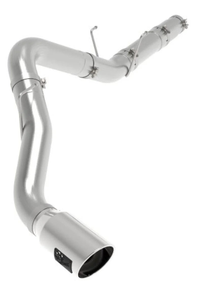 aFe ATLAS 5in DPF-Back Alum Steel Exhaust System w/Polished Tip 19-20 Ram Diesel Trucks L6-6.7L (td) - Additional View 6