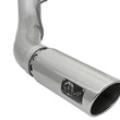 Load image into Gallery viewer, aFe ATLAS 5in DPF-Back Alum Steel Exhaust System w/Polished Tip 2017 Ford Diesel Trucks V8-6.7L (td) - Installation View
