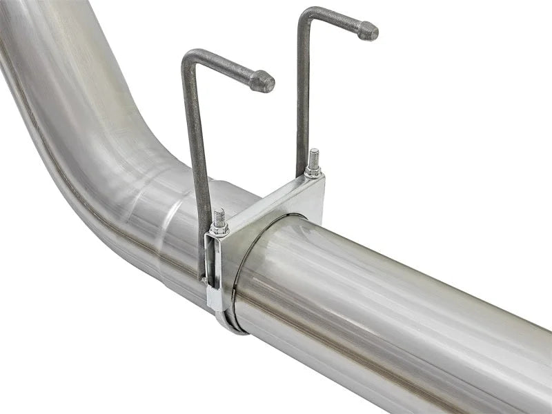 aFe ATLAS 5in DPF-Back Alum Steel Exhaust System w/Polished Tip 2017 Ford Diesel Trucks V8-6.7L (td) - Additional View 5