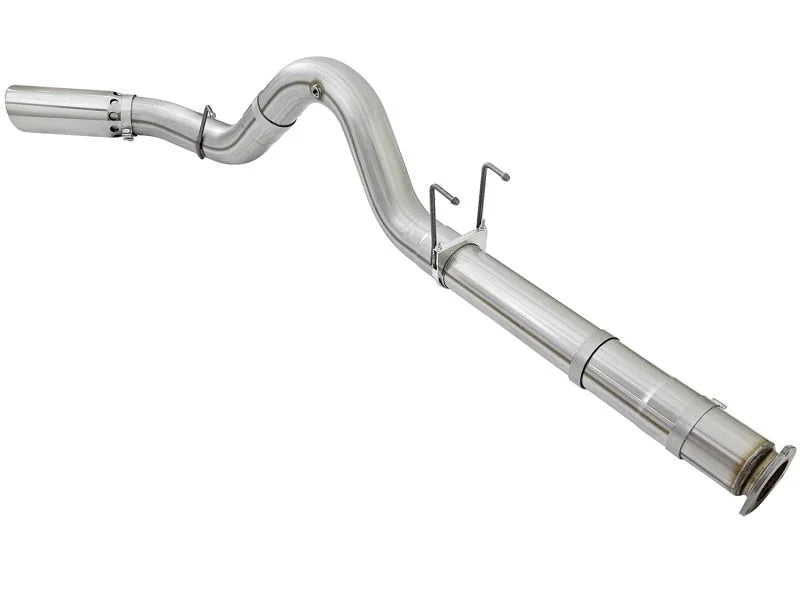 aFe ATLAS 5in DPF-Back Alum Steel Exhaust System w/Polished Tip 2017 Ford Diesel Trucks V8-6.7L (td) - Additional View 9