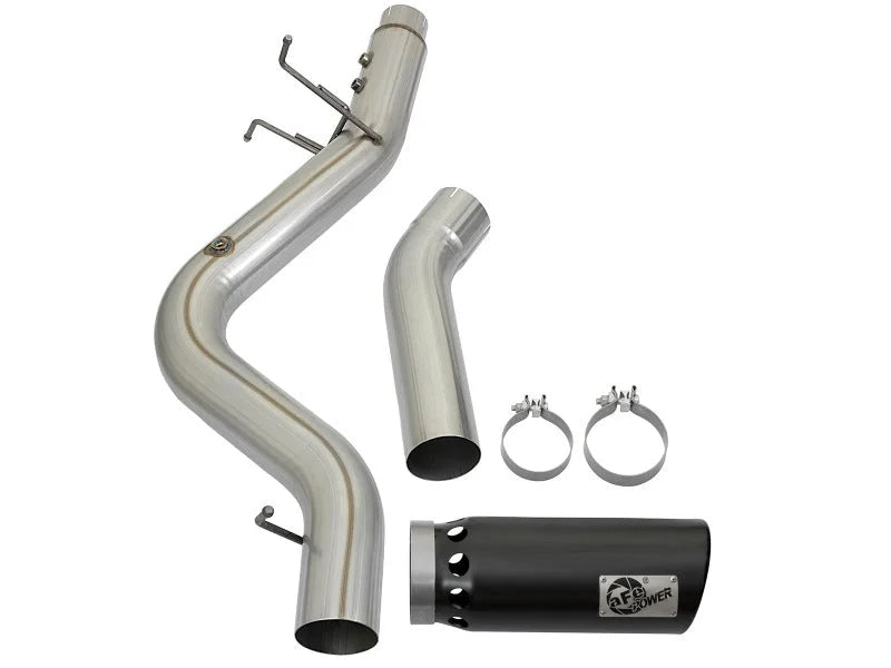 aFe ATLAS 5in DPF-Back Aluminized Steel Exhaust System GM Diesel Trucks 2017 V8 6.6L (td) L5P - Additional View 6
