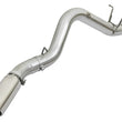 Load image into Gallery viewer, aFe ATLAS 5in DPF-Back Aluminized Steel Exhaust System w/Polished Tips 2017 GM Duramax 6.6L (td) L5P - Back View