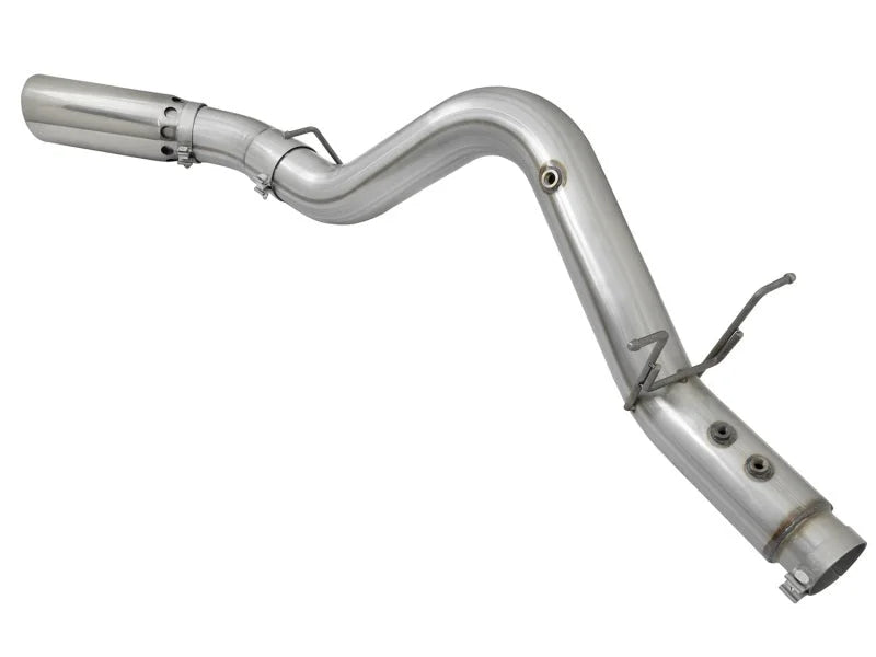 aFe ATLAS 5in DPF-Back Aluminized Steel Exhaust System w/Polished Tips 2017 GM Duramax 6.6L (td) L5P - Additional View 8