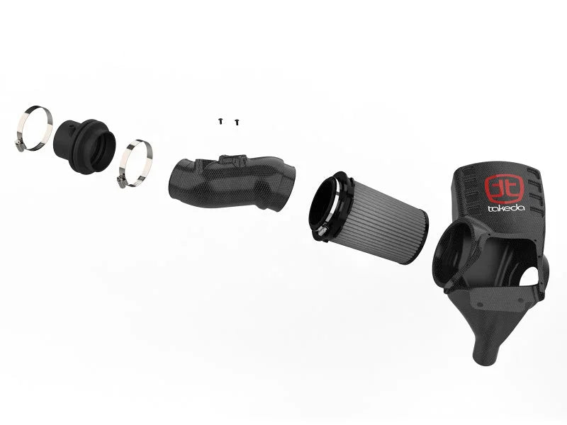 aFe Air Intake System Pro Dry S 17-19 Honda Civic Type R I4-2.0L (t) - Additional View 5