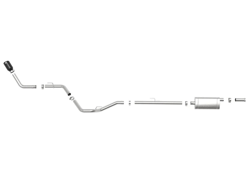 aFe Apollo GT Series 2.5in 409SS 20-21 Jeep Gladiator (JT) V6-3.6L - Black Tip - Additional View 7