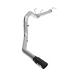 Load image into Gallery viewer, aFe Apollo GT Series 3-1/2in 409 SS Axle-Back Exhaust 17-20 Ford F-250/F-350 Black Tips w/o Muffler - Main Product View