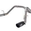 Load image into Gallery viewer, aFe Apollo GT Series 3 IN 409 SS Cat-Back Exhaust System w/ Black Tip GM Sierra 1500 09-18 - Installation View