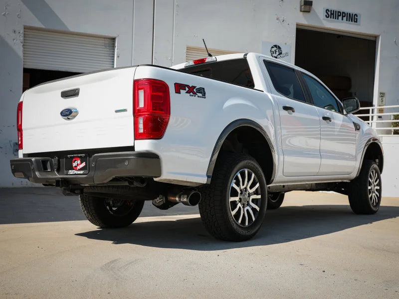 aFe Apollo GT Series 3in 409 SS Cat-Back Exhaust 19-20 Ford Ranger 2.3L w/ Black Tips - Side View