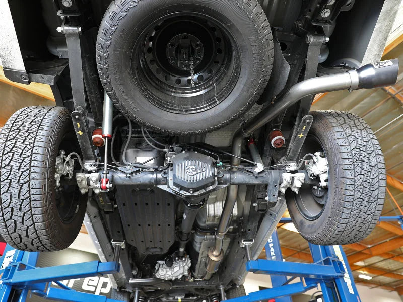 aFe Apollo GT Series 3in 409 SS Cat-Back Exhaust 2019 Ford Ranger 2.3L w/ Black Tips - Side View