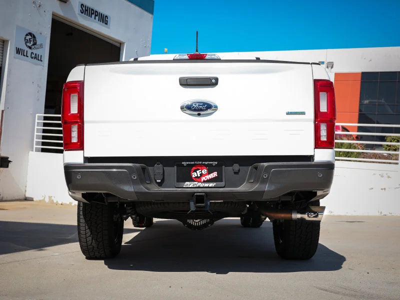 aFe Apollo GT Series 3in 409 SS Cat-Back Exhaust 2019 Ford Ranger 2.3L w/ Polished Tips - Installation View
