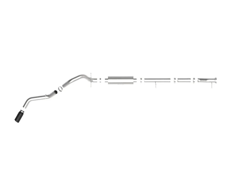 aFe Apollo GT Series 4in 409SS Cat-Back 20-21 GM 2500/3500HD V8-6.6L L8T - Black Tip - Detail View