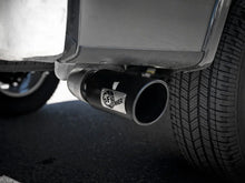 Load image into Gallery viewer, aFe Atlas 4in Aluminized Steel DPF-Back Exh 18-19 Ford F-150 V6-3.0L (td) w/ Black Tip - Back View
