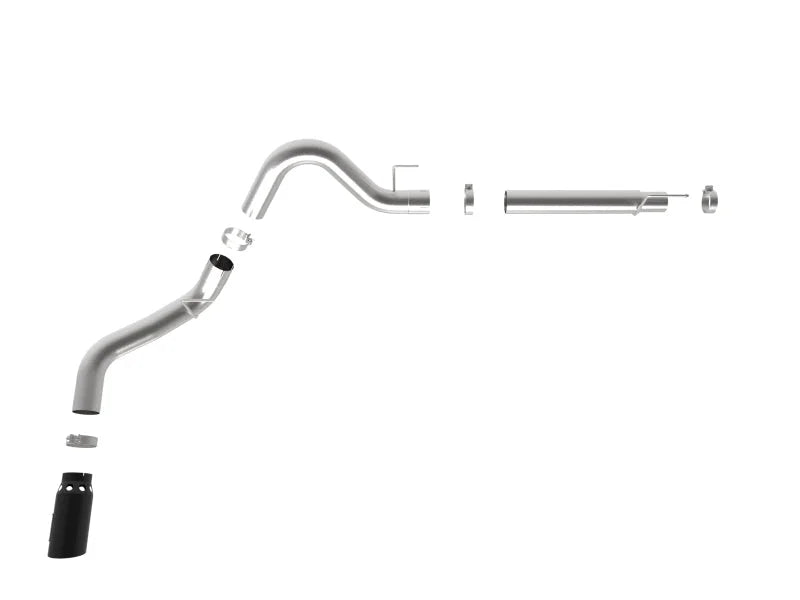 aFe Atlas 4in Aluminized Steel DPF-Back Exh 18-19 Ford F-150 V6-3.0L (td) w/ Black Tip - Additional View 7