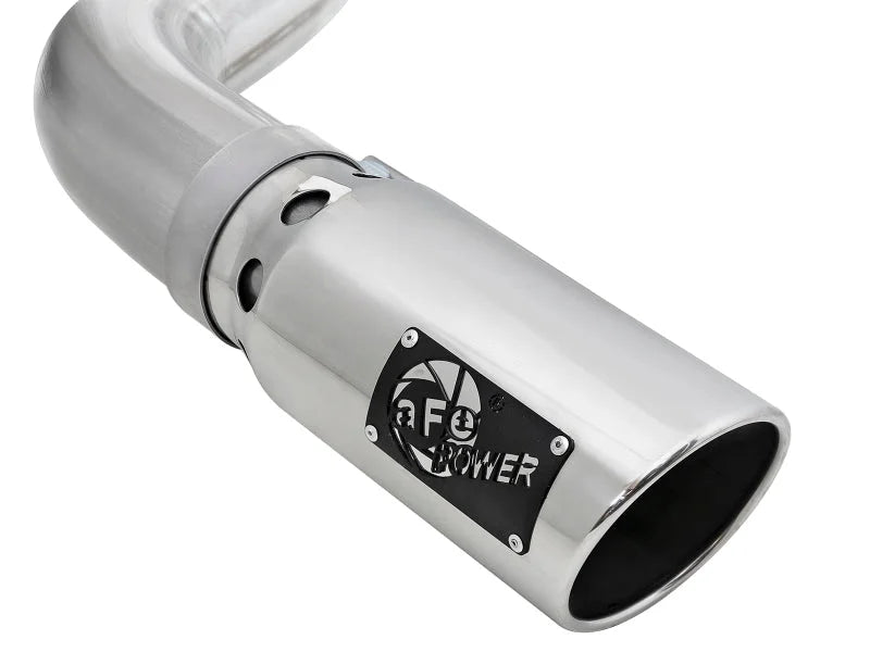 aFe Atlas 4in Aluminized Steel DPF-Back Exh 18-19 Ford F-150 V6-3.0L (td) w/ Polished Tip - Additional View 6