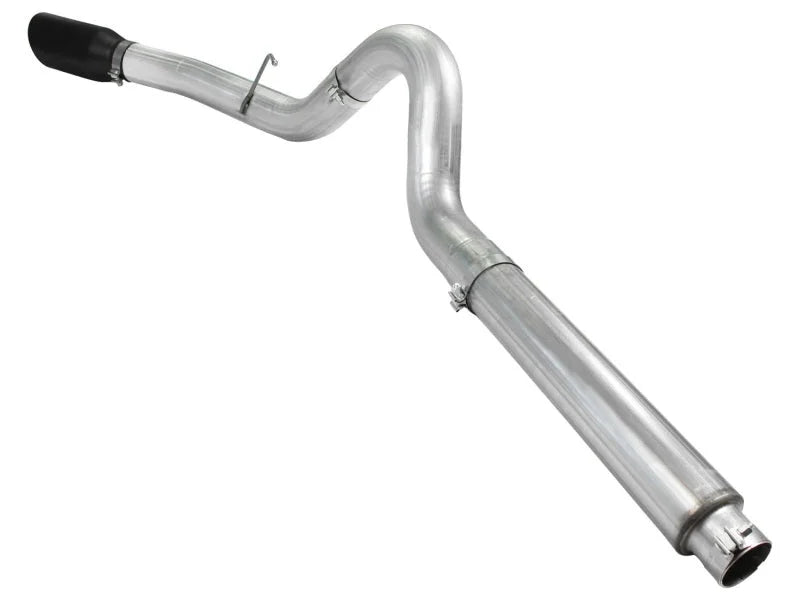 aFe Atlas 5in DPF-Back Aluminized Steel Exh Sys, Ford Diesel Trucks 08-10 V8-6.4L (td) Black tip - Additional View 5