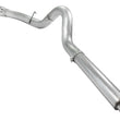Load image into Gallery viewer, aFe Atlas 5in DPF-Back Aluminized Steel Exh Sys, Ford Diesel Trucks 08-10 V8-6.4L (td) Polished tip - Back View