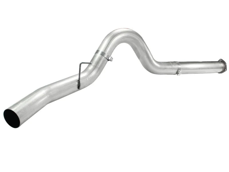 aFe Atlas 5in DPF-Back Aluminized Steel Exh Sys, Ford Diesel Trucks 11-14 v8-6.7L (td) No tip - Back View
