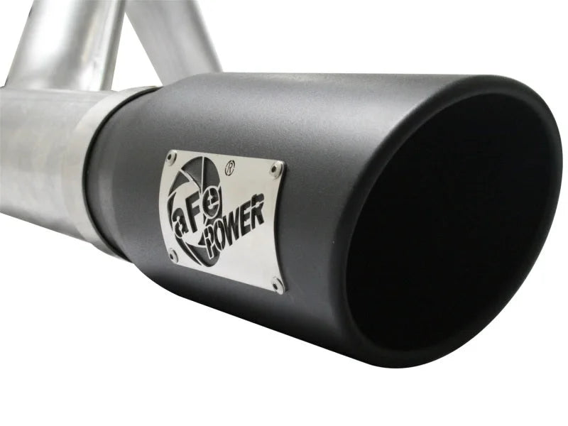 aFe Atlas Exhaust 4in Aluminized Cat-Back w/ 304 SS Black Tip 11-13 Ford F-150 EcoBoost V6 3.5L (tt) - Additional View 5