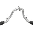 Load image into Gallery viewer, aFe Atlas Exhaust 4in Dual DPF-Back Al Steel w/ Black Tips 16-17 GM Diesel Truck V8-6.6L (td) LML - Installation View