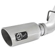 Load image into Gallery viewer, aFe Atlas Exhaust 4in Dual DPF-Back Al Steel w/ Pol Tips 16-17 GM Diesel Truck V8-6.6L (td) LML - Back View