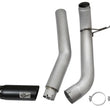 Load image into Gallery viewer, aFe Atlas Exhaust 5in DPF-Back Al Steel 2016 Nissan Titan XD V8-5.0L Black Tip - Side View