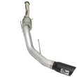 Load image into Gallery viewer, aFe Atlas Exhausts 4in Cat-Back Aluminized Steel Exhaust Sys 2015 Ford F-150 V6 3.5L (tt) Black Tip - Side View