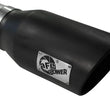 Load image into Gallery viewer, aFe Atlas Exhausts 5in DPF-Back Aluminized Steel Exhaust Sys 2015 Ford Diesel V8 6.7L (td) Black Tip - Side View