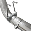 Load image into Gallery viewer, aFe Atlas Exhausts 5in DPF-Back Aluminized Steel Exhaust Sys 2015 Ford Diesel V8 6.7L (td) Black Tip - Back View
