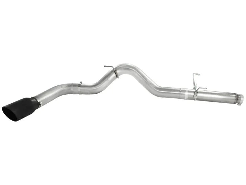 aFe Atlas Exhausts DPF-Back Aluminized Steel Exhaust Dodge Diesel Trucks 07.5-12 L6-6.7L Black Tip - Installation View