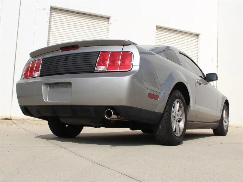 aFe Axle-Back Exhaust 2.5in 409SS w/Polished Tip 05-09 Ford Mustang V6 4.0L - Side View