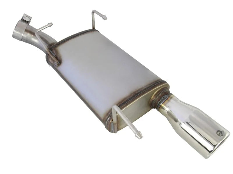 aFe Axle-Back Exhaust 2.5in 409SS w/Polished Tip 05-09 Ford Mustang V6 4.0L - Back View