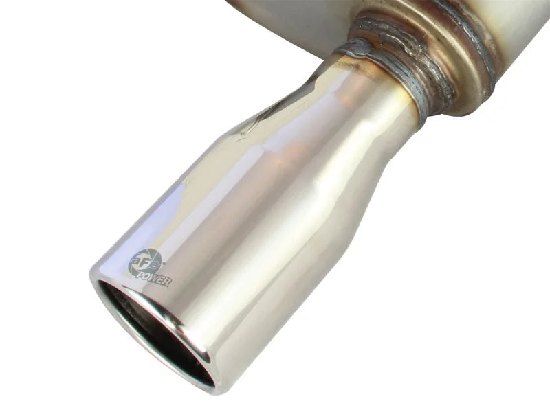aFe Axle-Back Exhaust 2.5in 409SS w/Polished Tip 05-09 Ford Mustang V6 4.0L - Additional View 6