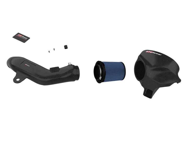 aFe Black Series Carbon Fiber CAIS w/Pro 5R Filter 16-18 BMW M2 (F87) L6-3.0L - Additional View 6