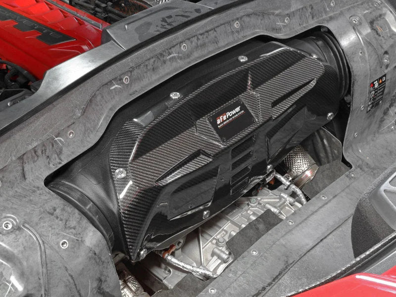 aFe Black Series Carbon Fiber Pro 5R Air Intake System 2020 Chevrolet Corvette C8 V8 6.2L - Side View