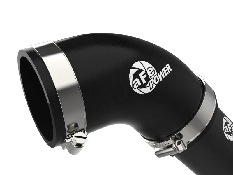 aFe BladeRunner 2-1/2 IN Aluminum Cold Charge Pipe Black 17-20 Hyundai Elantra GT L4-1.6L (t) - Back View