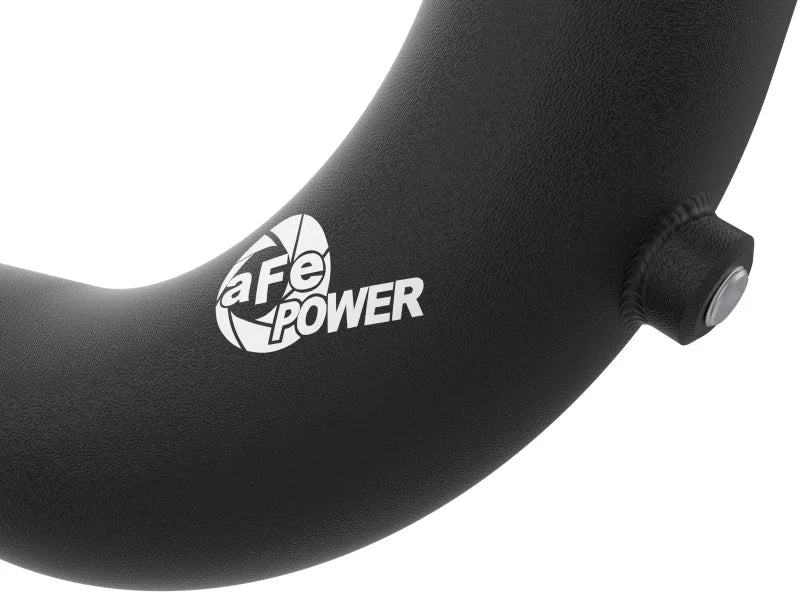 aFe BladeRunner 2-1/4 IN Aluminum Hot Charge Pipe Black 17-20 Hyundai Elantra GT L4-1.6L (t) - Back View