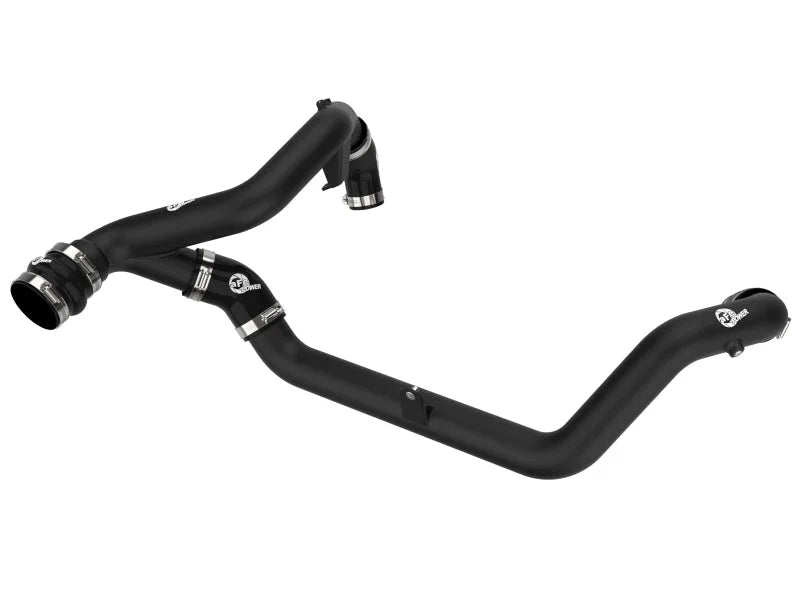 aFe BladeRunner 2 1/4in Intercooler Hot Side Charge Pipe 22-23 Ford Explorer V6-3.0L (tt) - Black - Main Product View
