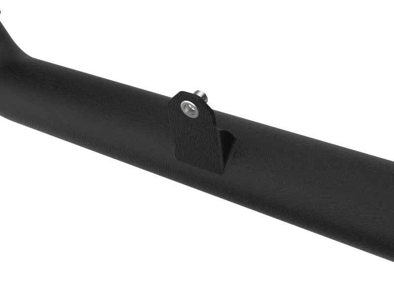 aFe BladeRunner 2 1/4in Intercooler Hot Side Charge Pipe 22-23 Ford Explorer V6-3.0L (tt) - Black - Back View